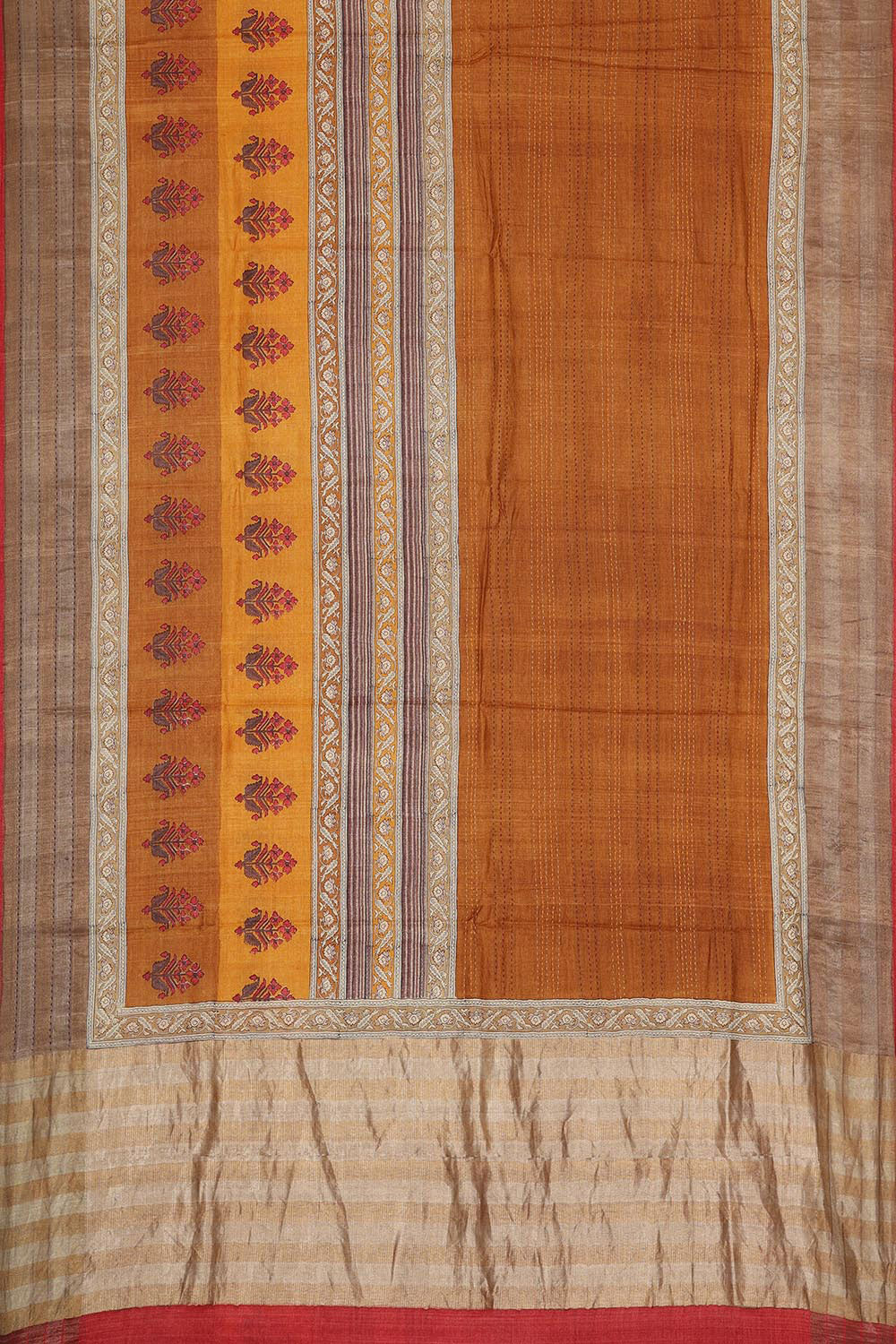 Image of Tussar Floral Printed Saree