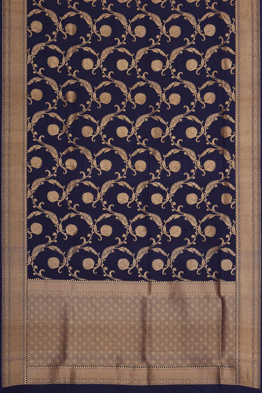 Collection of Banarasi Silk Navy Blue Saree in a gallery layout