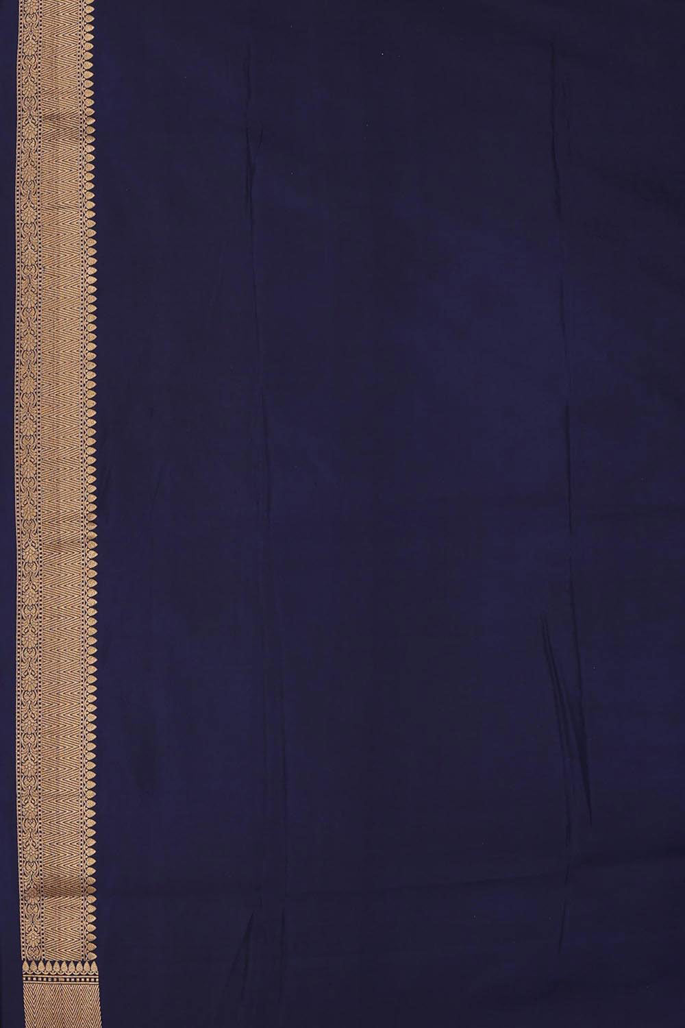 Collection of Banarasi Silk Navy Blue Saree in a gallery layout