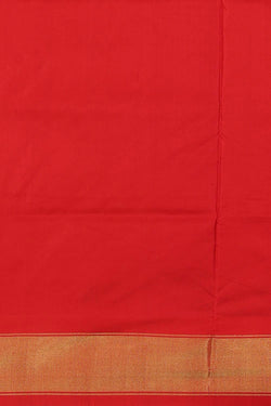 Collection of Pochampally Silk Ikat Red Saree in a gallery layout