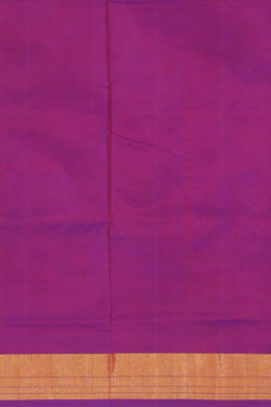 Collection of Pochampally Silk Ikat Purple Saree in a gallery layout