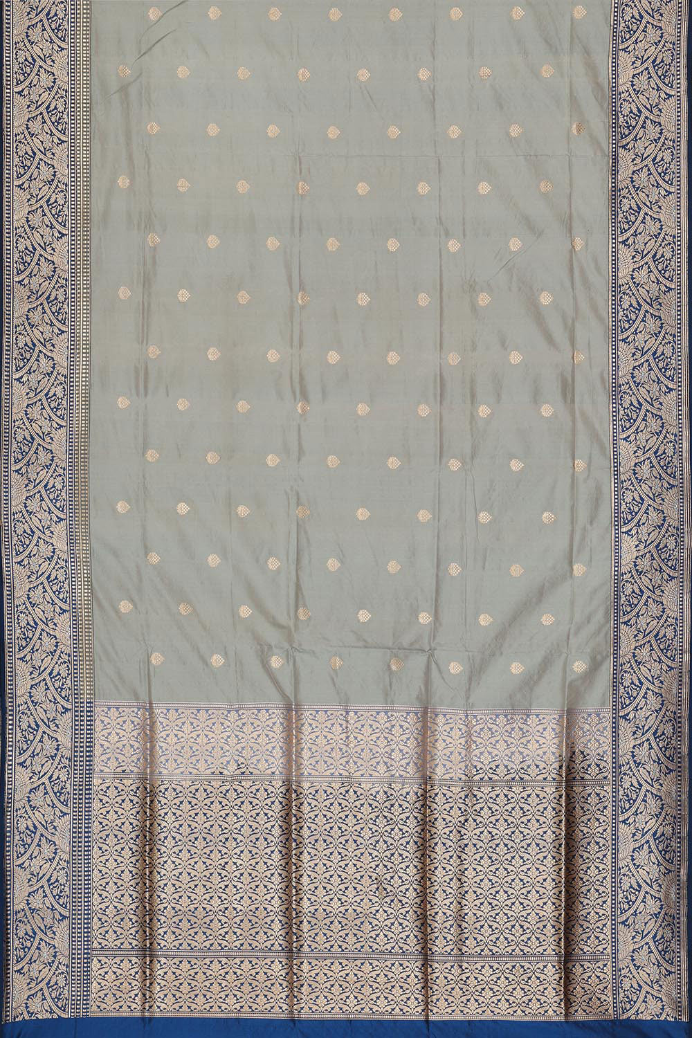 Banarasi Silk Silver-Grey Saree