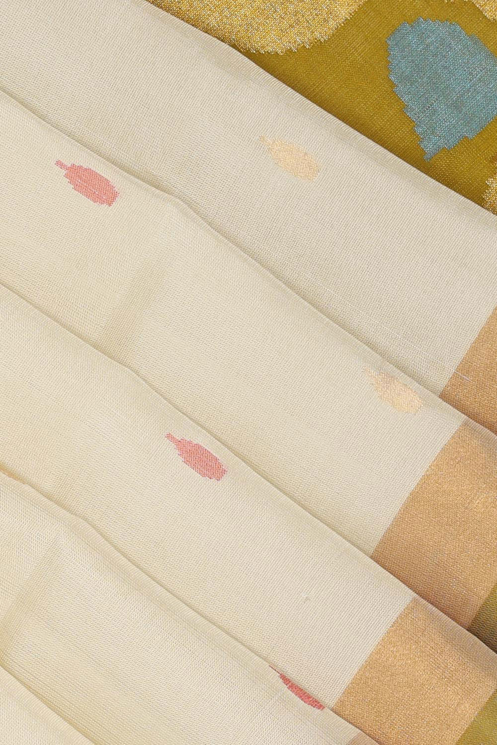 Uppada Silk Cream Saree