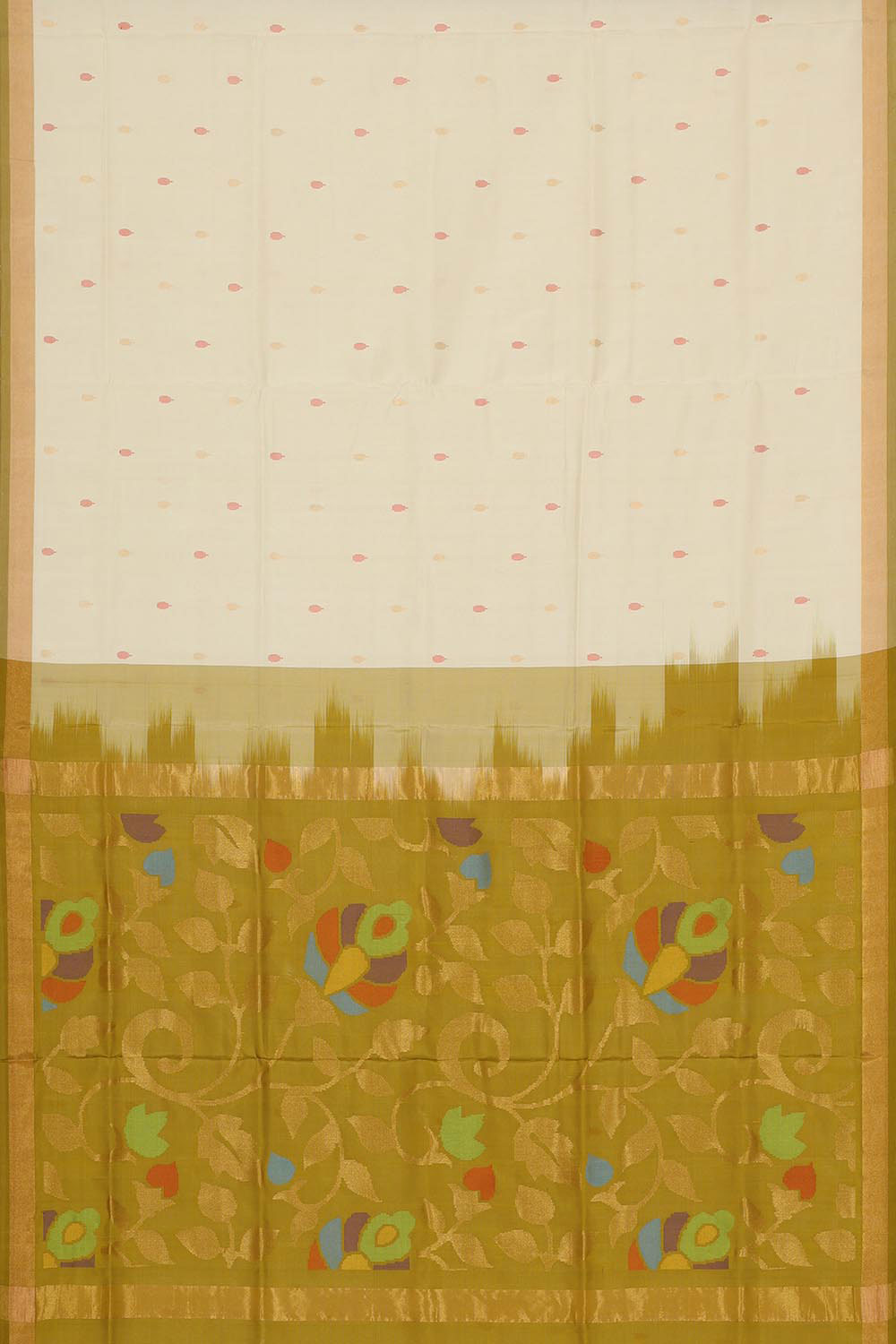 Image of Uppada Silk Cream Saree