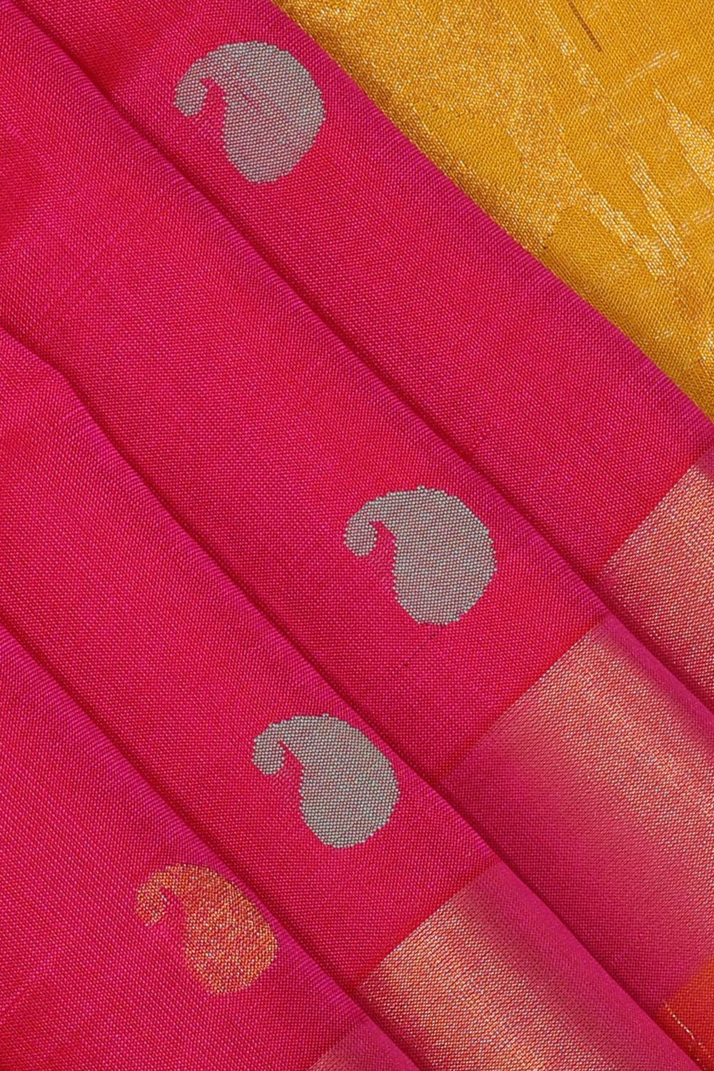 Collection of Uppada Silk Pink Saree in a gallery layout