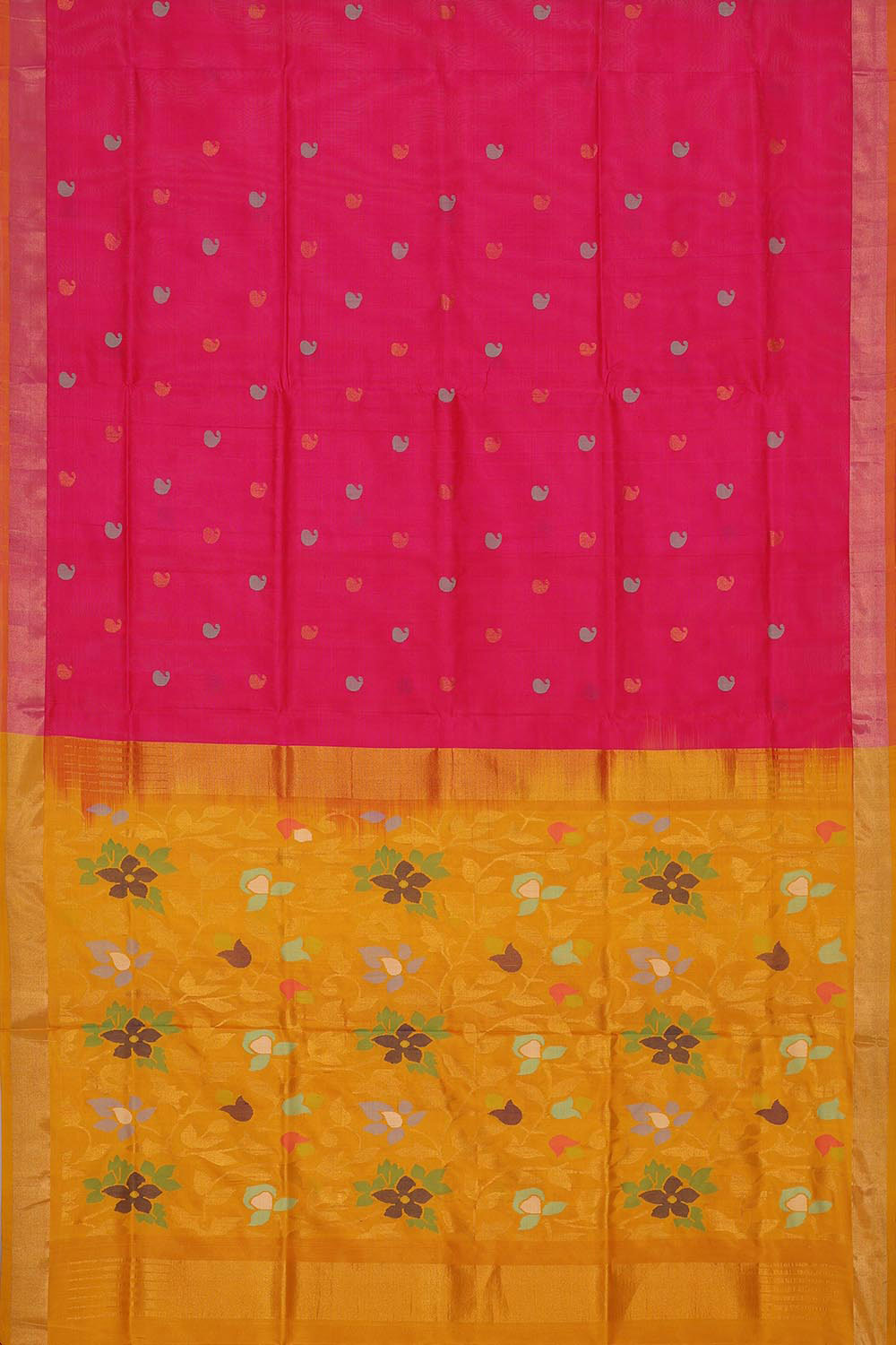 Collection of Uppada Silk Pink Saree in a gallery layout