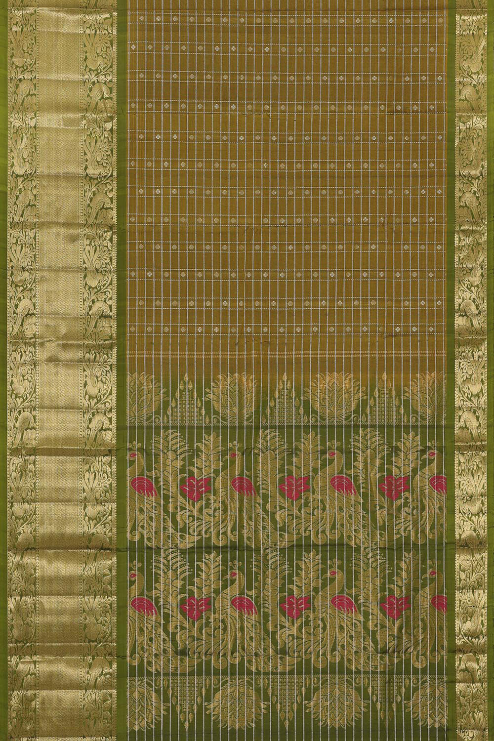 Image of Gorgeous Silk Green Saree