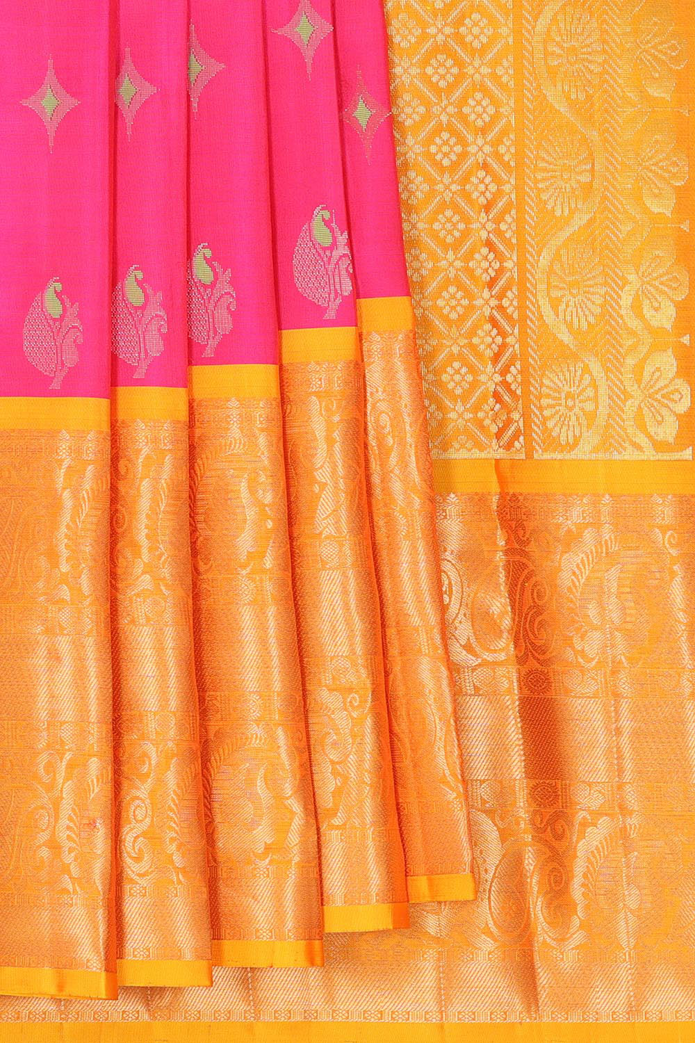 Collection of Very Pretty Silk Pink Saree in a gallery layout