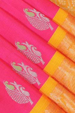 Collection of Very Pretty Silk Pink Saree in a gallery layout