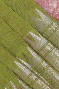 Image of Mangalgiri Green Saree