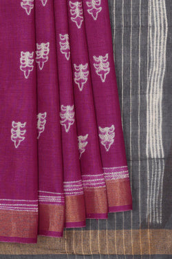 Collection of Gorgeous Magenta Pink Saree in a gallery layout