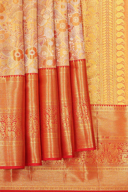 Image of Kanchipattu Brocade Gold Saree