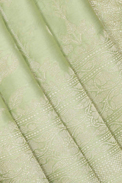 Collection of A Very Pretty Mint Green Saree in a gallery layout