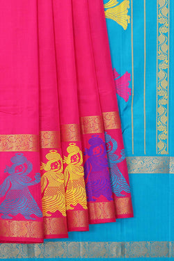 Collection of Simple Yet Elegant Pink Saree in a gallery layout