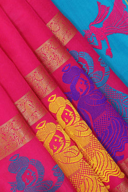 Collection of Simple Yet Elegant Pink Saree in a gallery layout