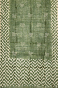 Collection of Simple Yet Elegant Green Saree in a gallery layout