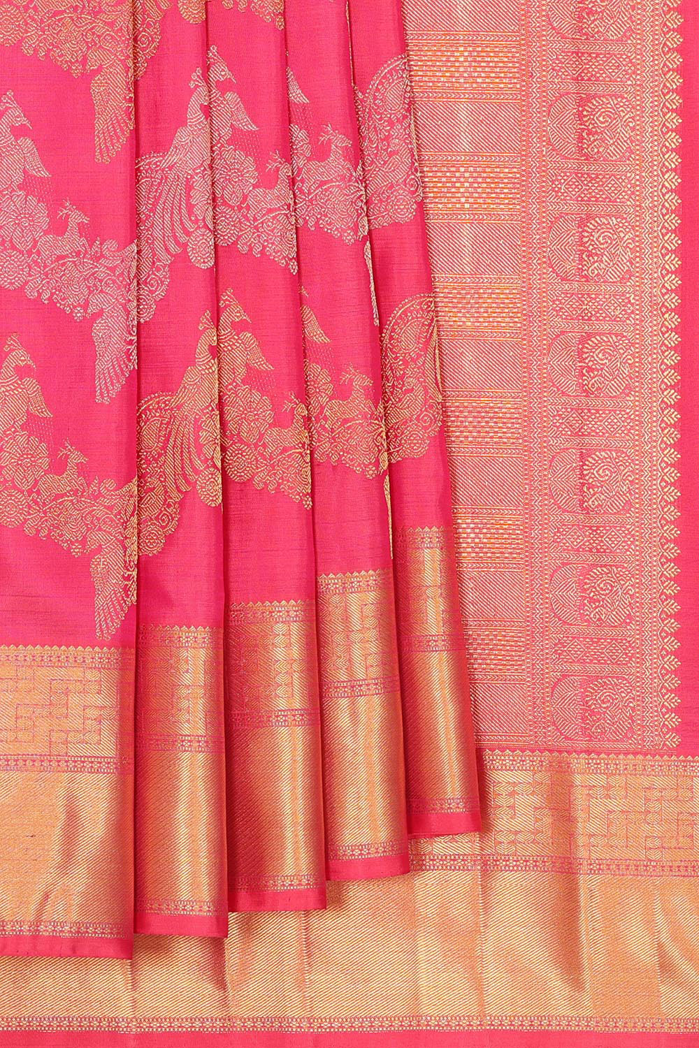 Kanchipattu Pink Saree