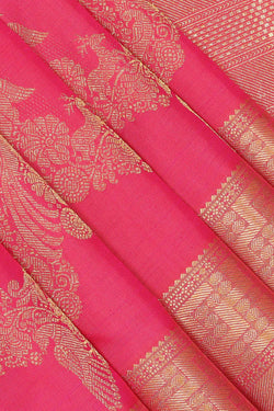 Image of Kanchipattu Pink Saree