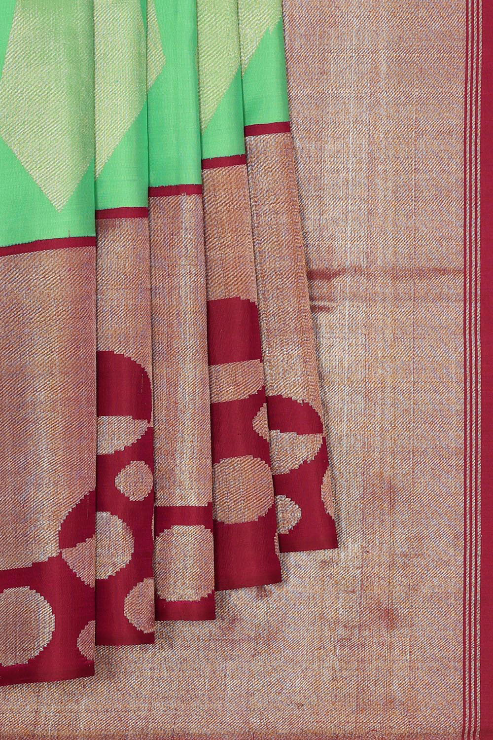 Kanchipattu Green Saree