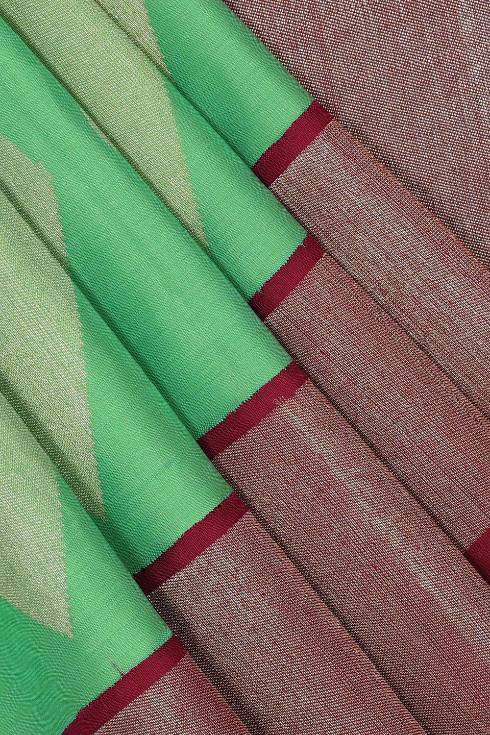 Kanchipattu Green Saree