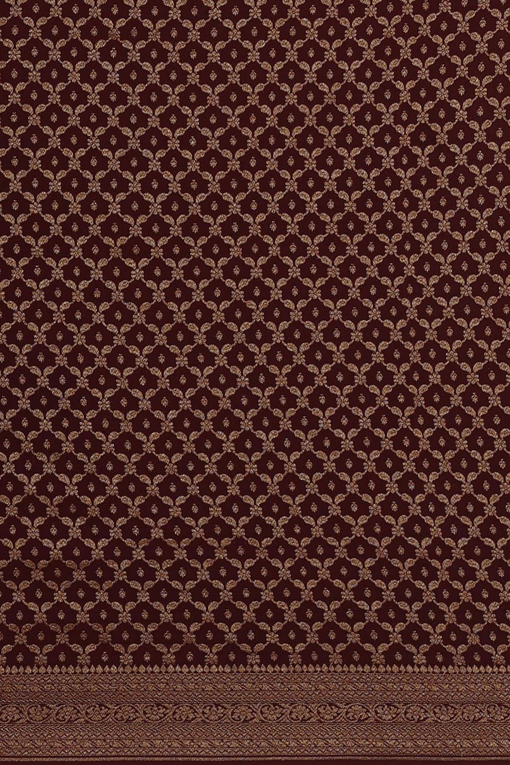 Image of Banarasi Georgette Bottle Green Saree