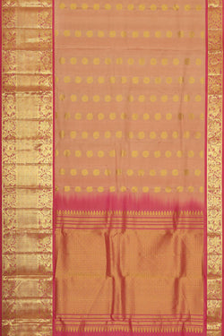 Image of Kanchipattu Brocade Beige Saree