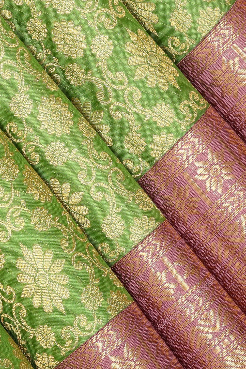 Kanchipattu Green Saree