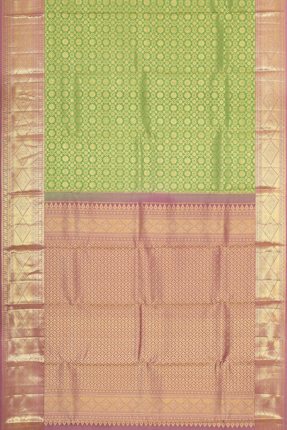 Kanchipattu Green Saree