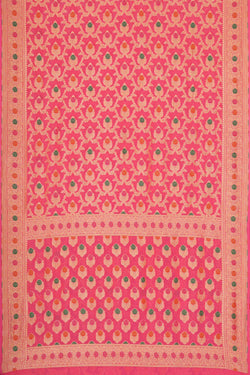 Collection of Banarasi Georgette Pink Saree in a gallery layout