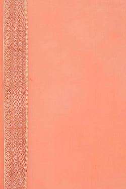 Image of Banarasi Georgette Peach Saree