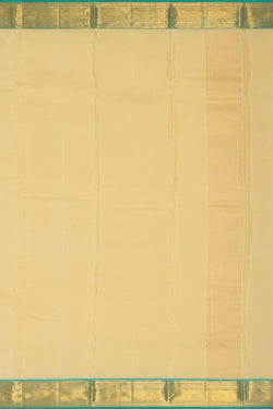 Collection of Kanchi Silk Light Beige Traditional Dhoti With Kanduva (8 X 4) in a gallery layout