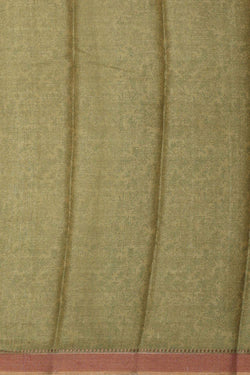 Collection of Tussar Silk Sage Green Saree in a gallery layout