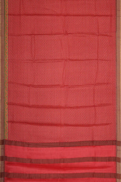 Collection of Tussar Silk Coral-Pink Saree in a gallery layout