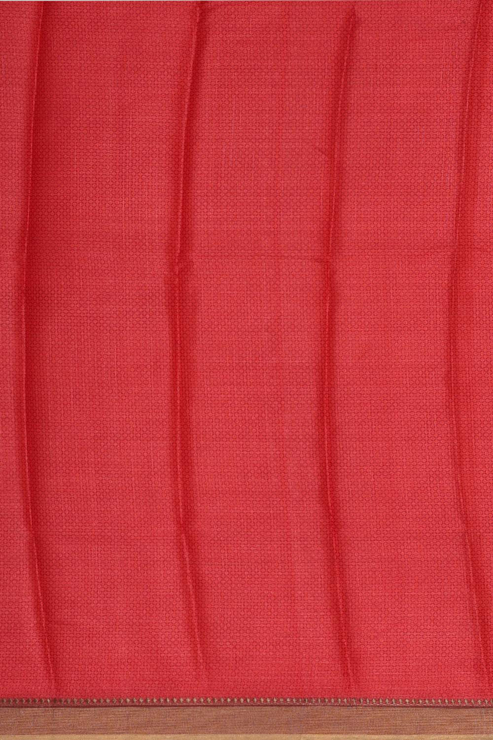 Collection of Tussar Silk Coral-Pink Saree in a gallery layout