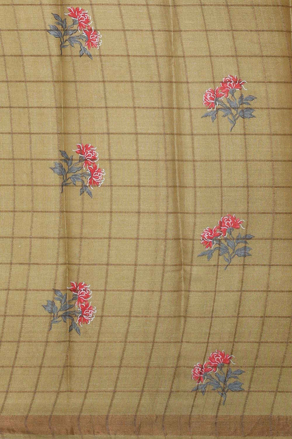 Collection of Tussar Silk Beige Saree in a gallery layout