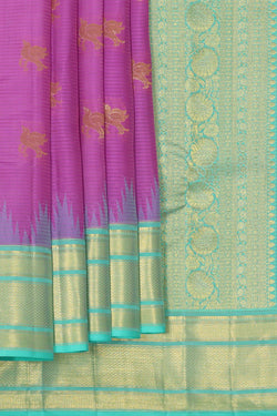 Image of Kanchipattu Magenta Brocade Saree