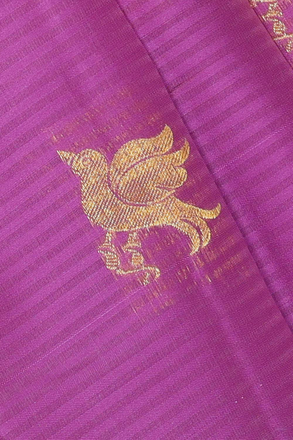 Kanchipattu Magenta Brocade Saree