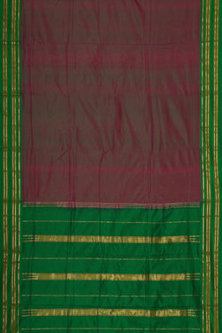 Image of Narayanpet Silk Deep Wine Saree