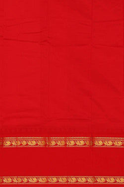 Image of Narayanpet Silk Bottle Green Saree