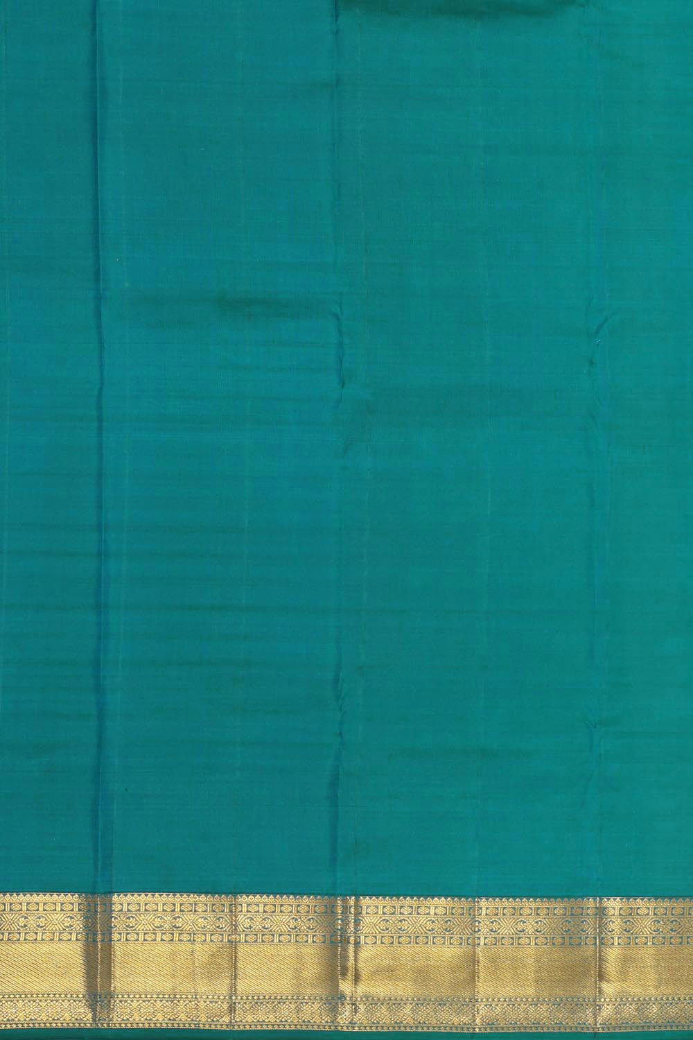 Image of Kanchipattu Brocade Teal Blue Saree