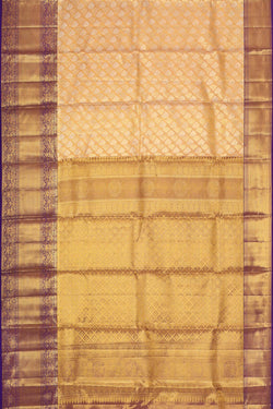 Image of Kanchipattu Tissue Brocade Peach Saree