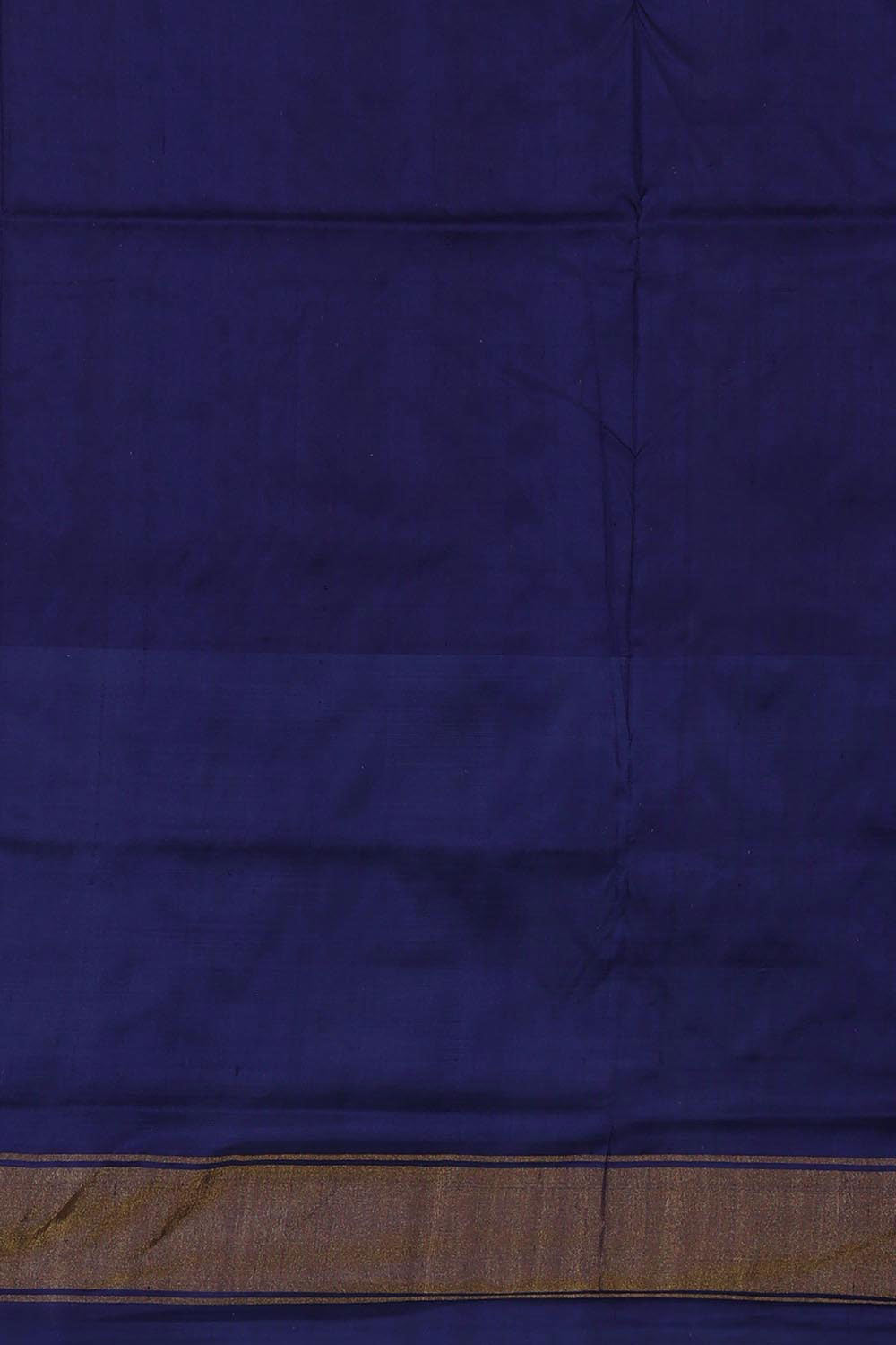 Image of Pochampally Silk Ikat Orange Saree