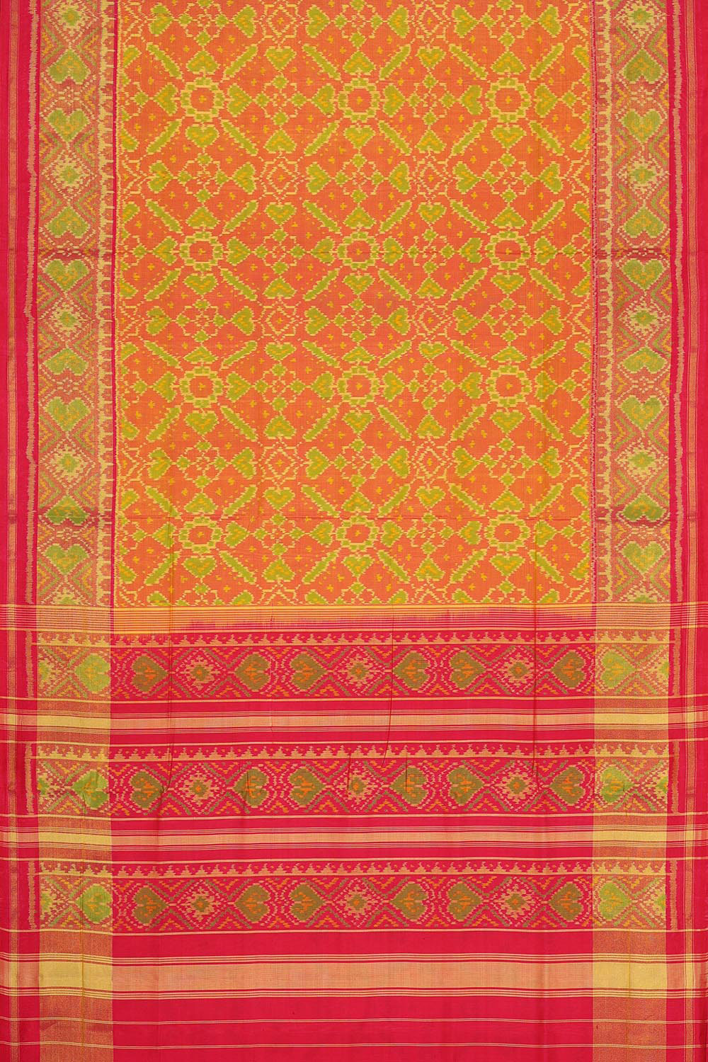 Collection of Rajkot Patola Silk Saree in a gallery layout