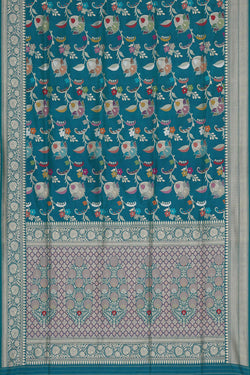 Collection of Banarasi Blue Saree in a gallery layout