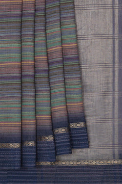 Collection of Tussar Silk Multi-Color Saree in a gallery layout