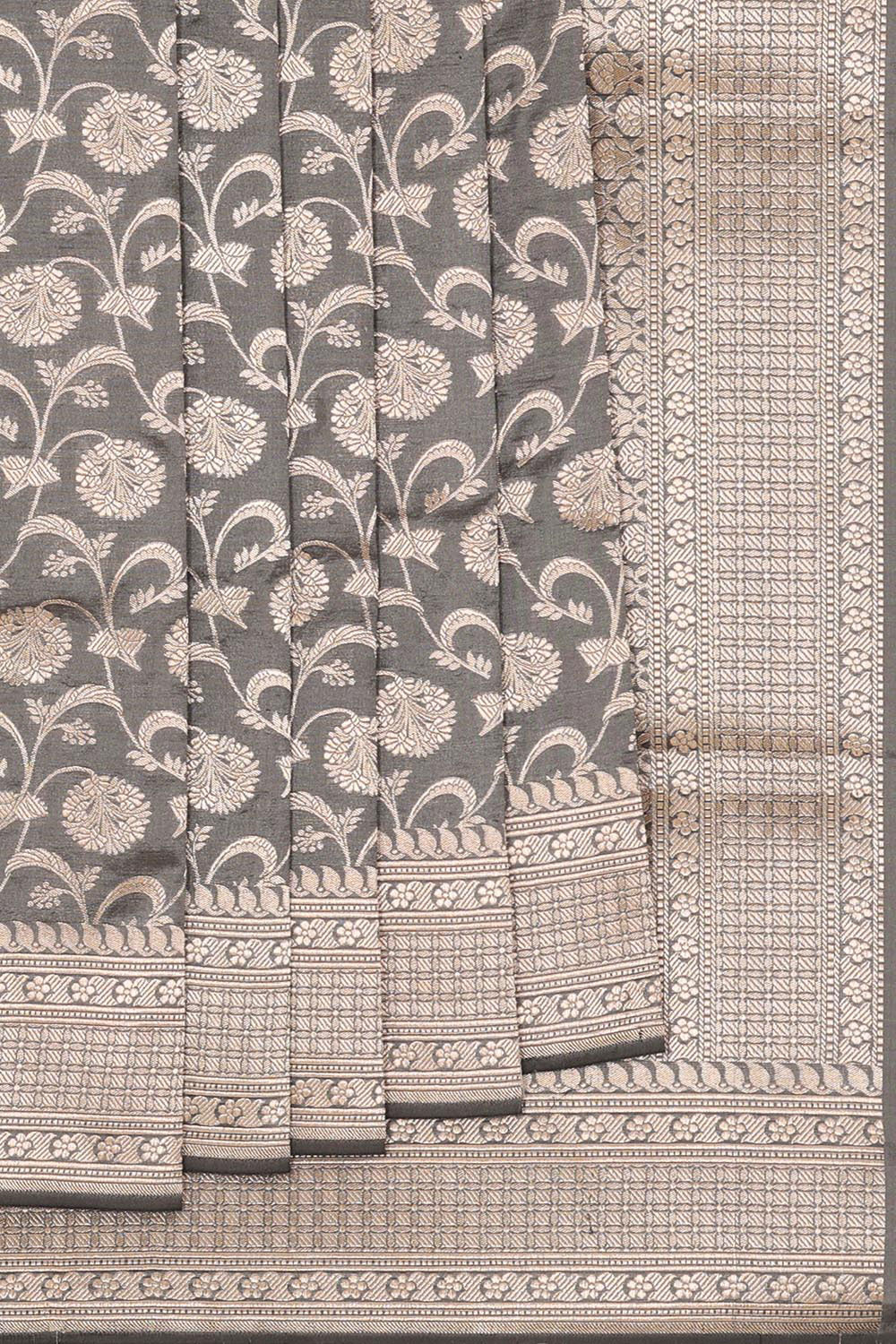 Collection of Banarasi Grey Saree in a gallery layout