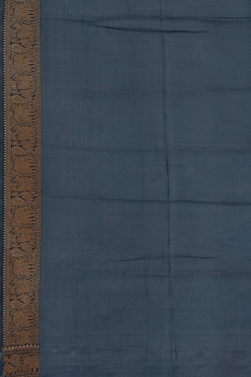 Collection of Banarasi Georgette Teal Blue Saree in a gallery layout