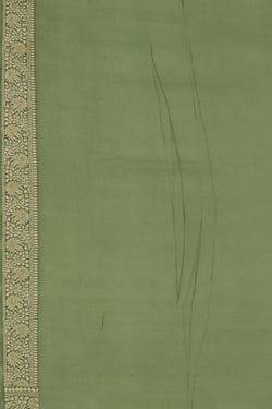 Collection of Banarasi Georgette Sage Green Saree in a gallery layout