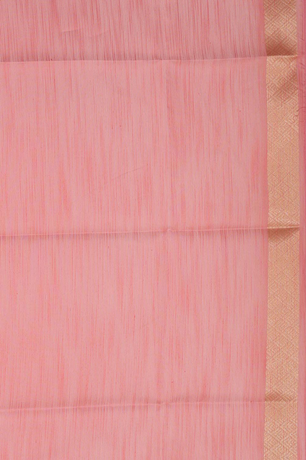 Very Pretty Kora Coral-Pink Saree