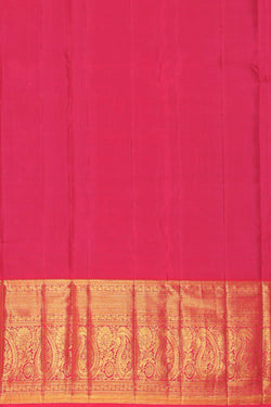 Image of Kanchipattu Sea Blue Saree